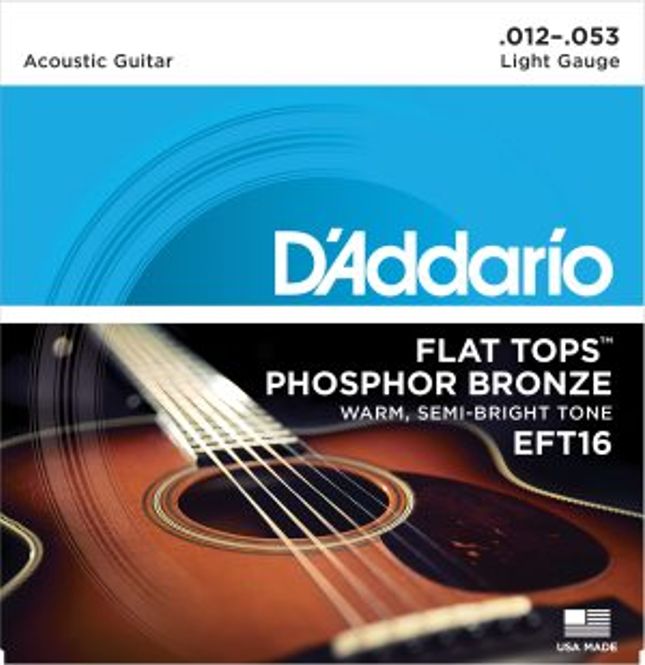Hovedbilde DADDARIO EFT16 Strengesett Akustisk Gitar