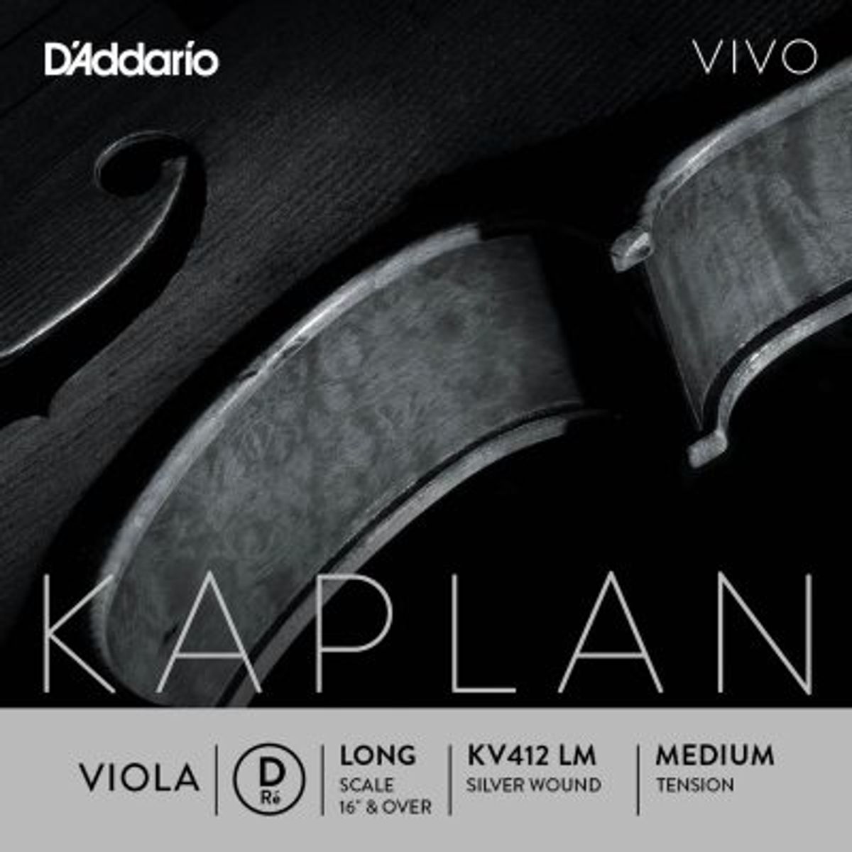 DADDARIO D-streng for Bratsj Kaplan Vivo KV412LM