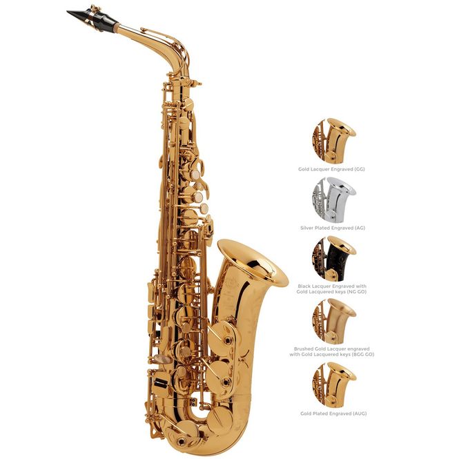 Hovedbilde SELMER Altsaxofon Super Action 80 Serie II Black outfit