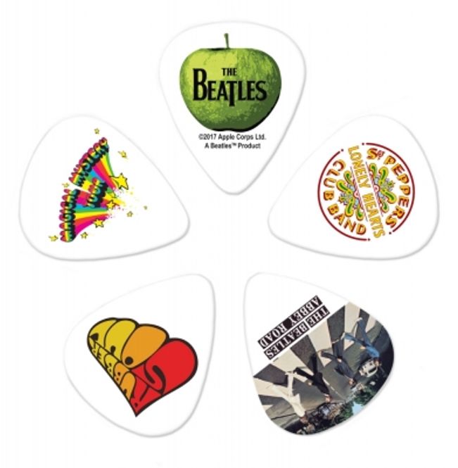 Hovedbilde DADDARIO 1CWH4-10B3  Plekterpakke The Beatles  Albums Medium gauge 10 pcs 