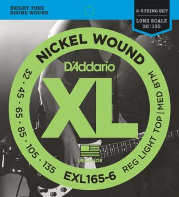 Hovedbilde DADDARIO EXL165-6 Strengesett El-Bass