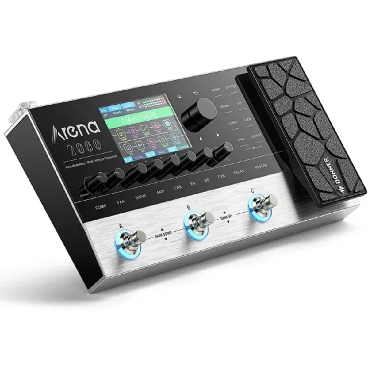 DONNER Arena 2000 gitar-multieffekt-pedalboard