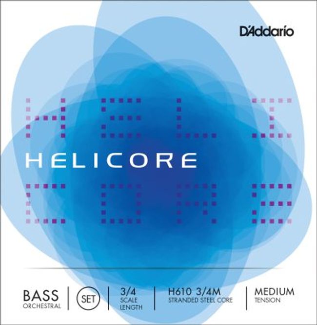 Hovedbilde DADDARI Helicore H610 Strengesett Kontrabass 3/4M