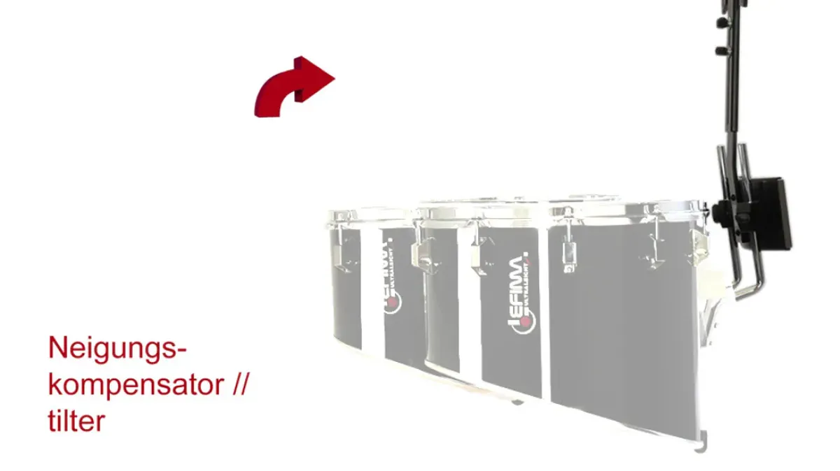 LEFIMA Bærebøyle Plug and Play for multi Tenor Drums ZH-CAR-PLUG