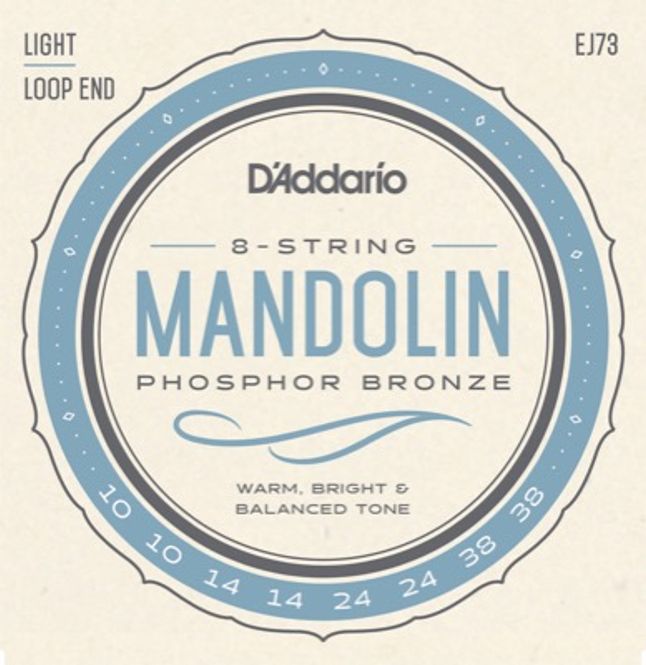 Hovedbilde DADDARIO EJ73 Strengesett Mandolin Phosphor Bronze 010-038 Light