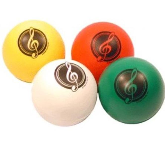 Hovedbilde STRESSBALL med g-nøkkel forskj farger